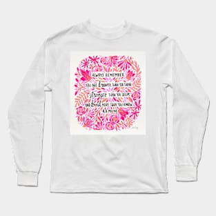 Pink Ombre - Always Remember Long Sleeve T-Shirt